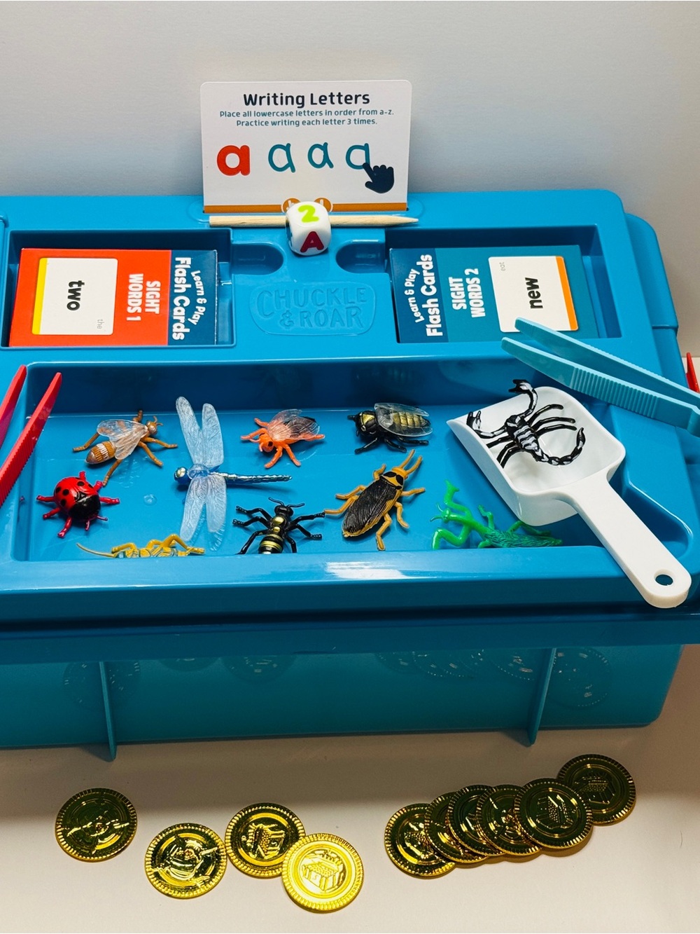 Chuckle & Roar 2-in-1 Seek & Write Sensory Bin